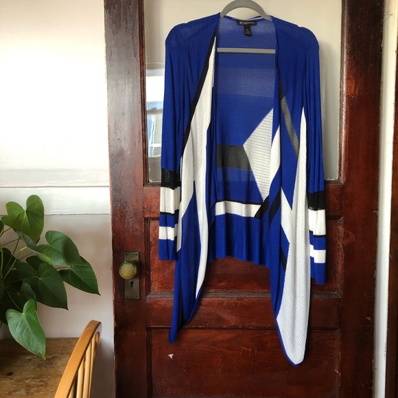 INC International Concepts Sweaters - INC International Concepts Plus Size Waterfall Colorblock Lightweight Cardigan